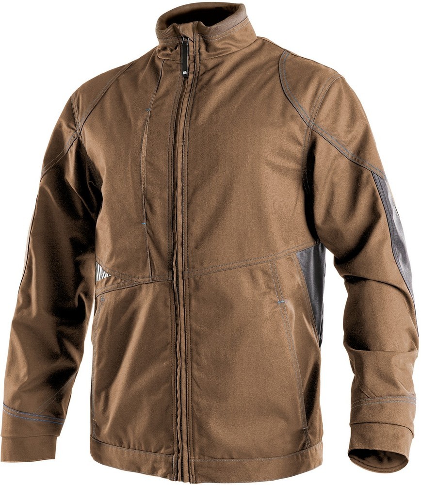 DassyArbeitsjackeAtomPESCO63LehmbraunAnthrazitgrau-4XL
