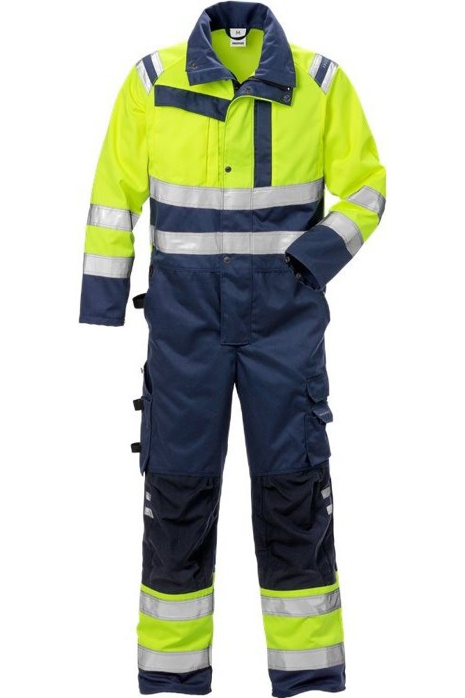 FristadsHighVisOverallKl38026PLUWarnschutz-GelbMarine