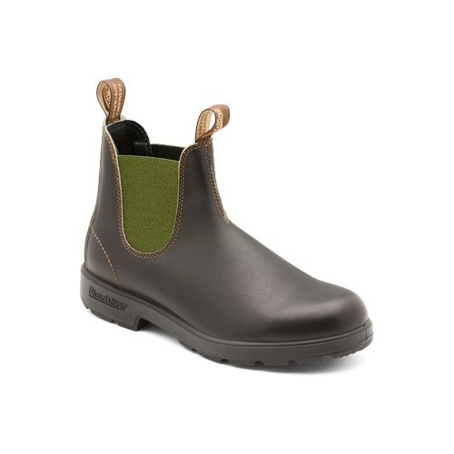 BlundstoneStiefelBoots519StoutBrownLeatherwithOliveElastic500Series