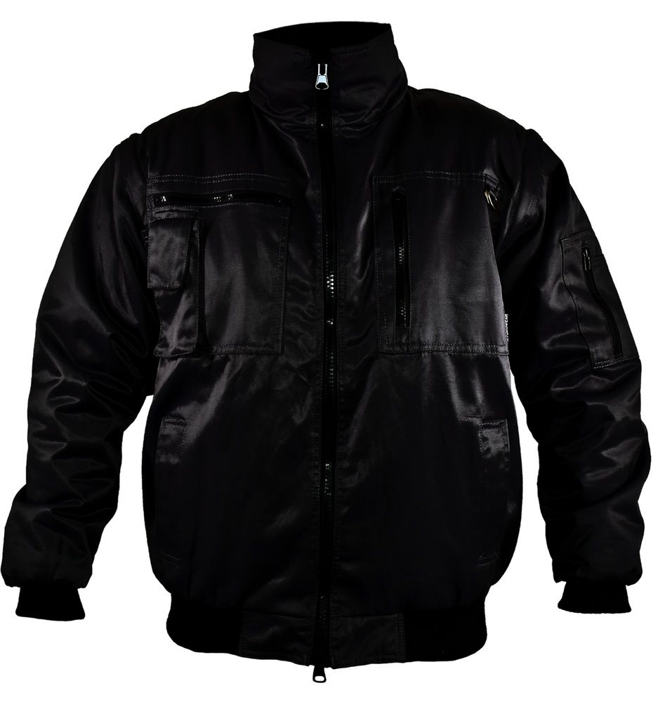 HydrowearArbeitsjackePilotenjackeMitAbnehmbarenrmelnHuskySchwarz-S