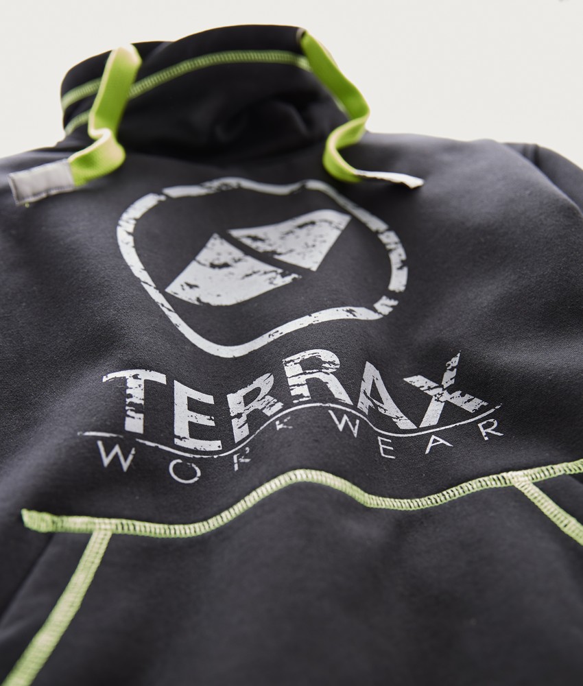 TerraxWorkwearSweatshirtSchwarzLimette