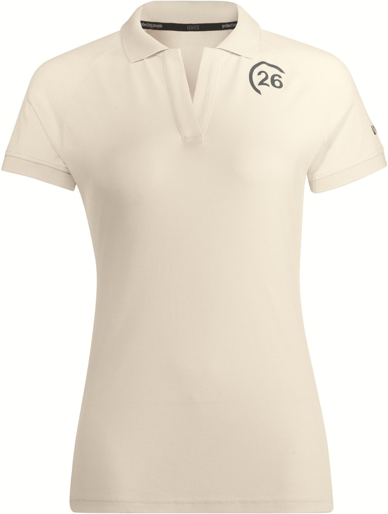UvexDamenPoloshirtKollektion2670107WeiBeige-XS