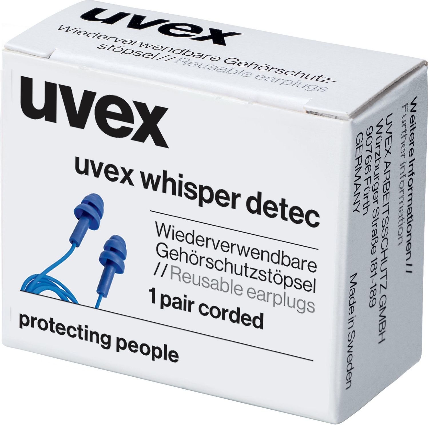 UvexGehrschutzstpselWhisper2111261BlauSnr23Db21016-S50Stck