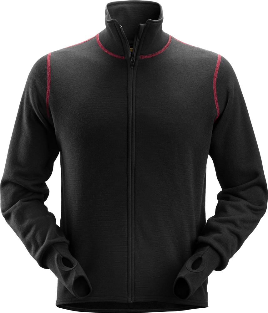 SnickersWorkwearProtecWorkWollfrotteeArbeitsjacke1563Schwarz-XS