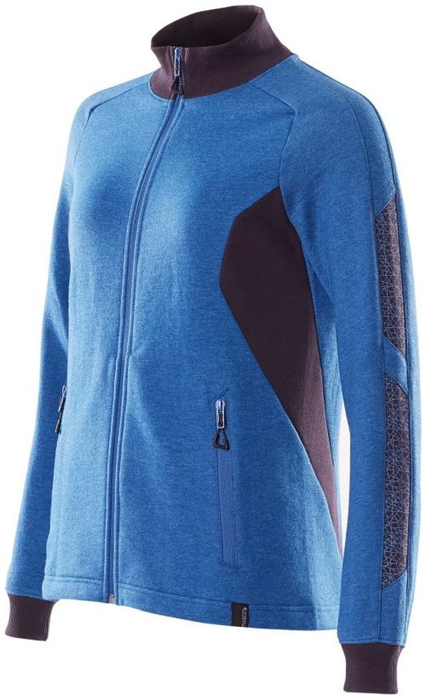 MascotDamenSweatshirtmitReiverschlussAccelerate18494-962AzurblauSchwarzblau-XXL