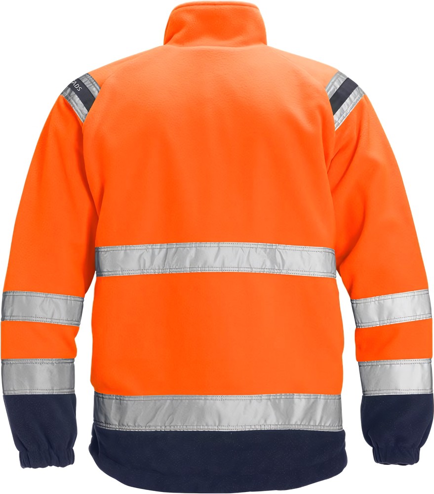 FristadsWarnschutz-JackeHighVisFleecejackeKl34041FEWarnschutz-OrangeMarine-XS
