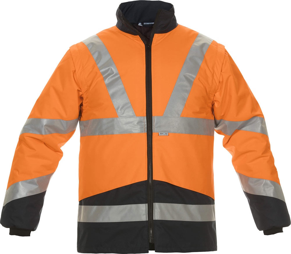 HydrowearArbeitsjackeWarnschutz-innejackePlutoinnerjacketNeonorangeDunkelblau-3XL