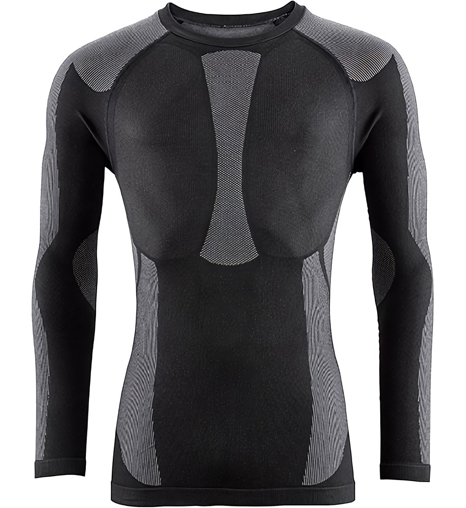 4PROTECTFunktionsshirtOmaha3361SchwarzGrau-LXL