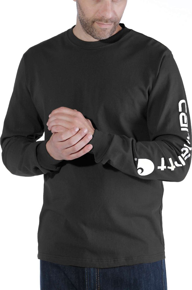 CarharttT-ShirtLogoLongSleeveT-ShirtBlack