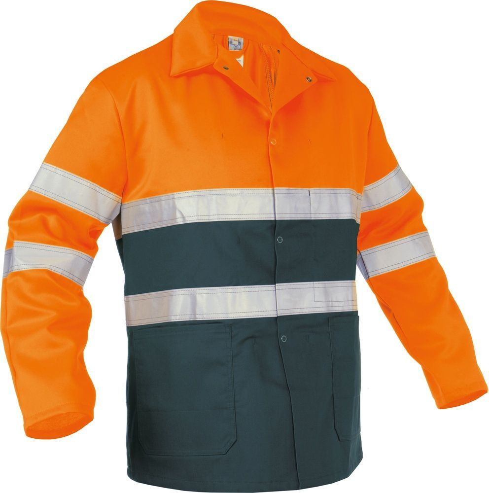 BasicLineWarnschutzarbeitsjackeLinsNeonorangeGrn-XS