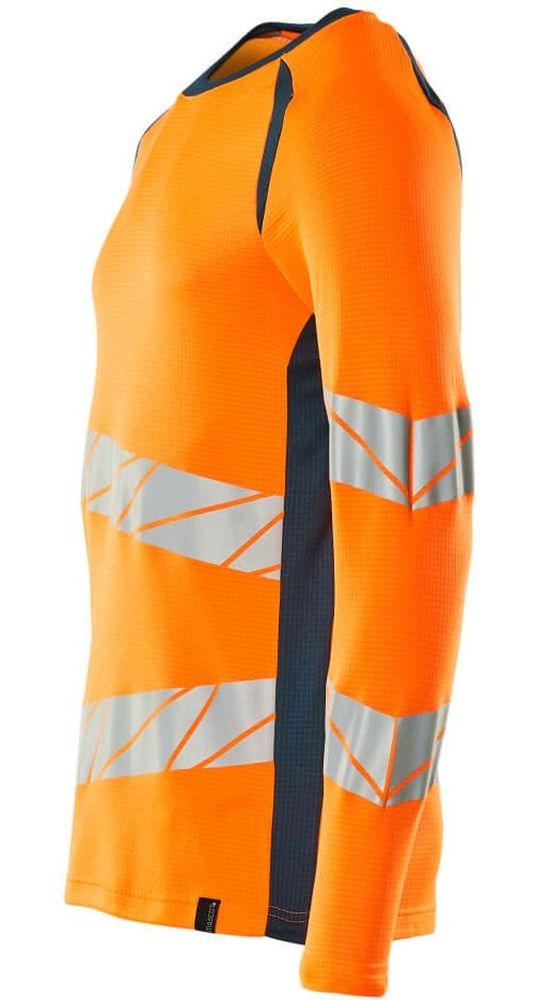 MascotT-ShirtLangarmAccelerateSafe19081-771Hi-visOrangeDunkelpetroleum-XXL