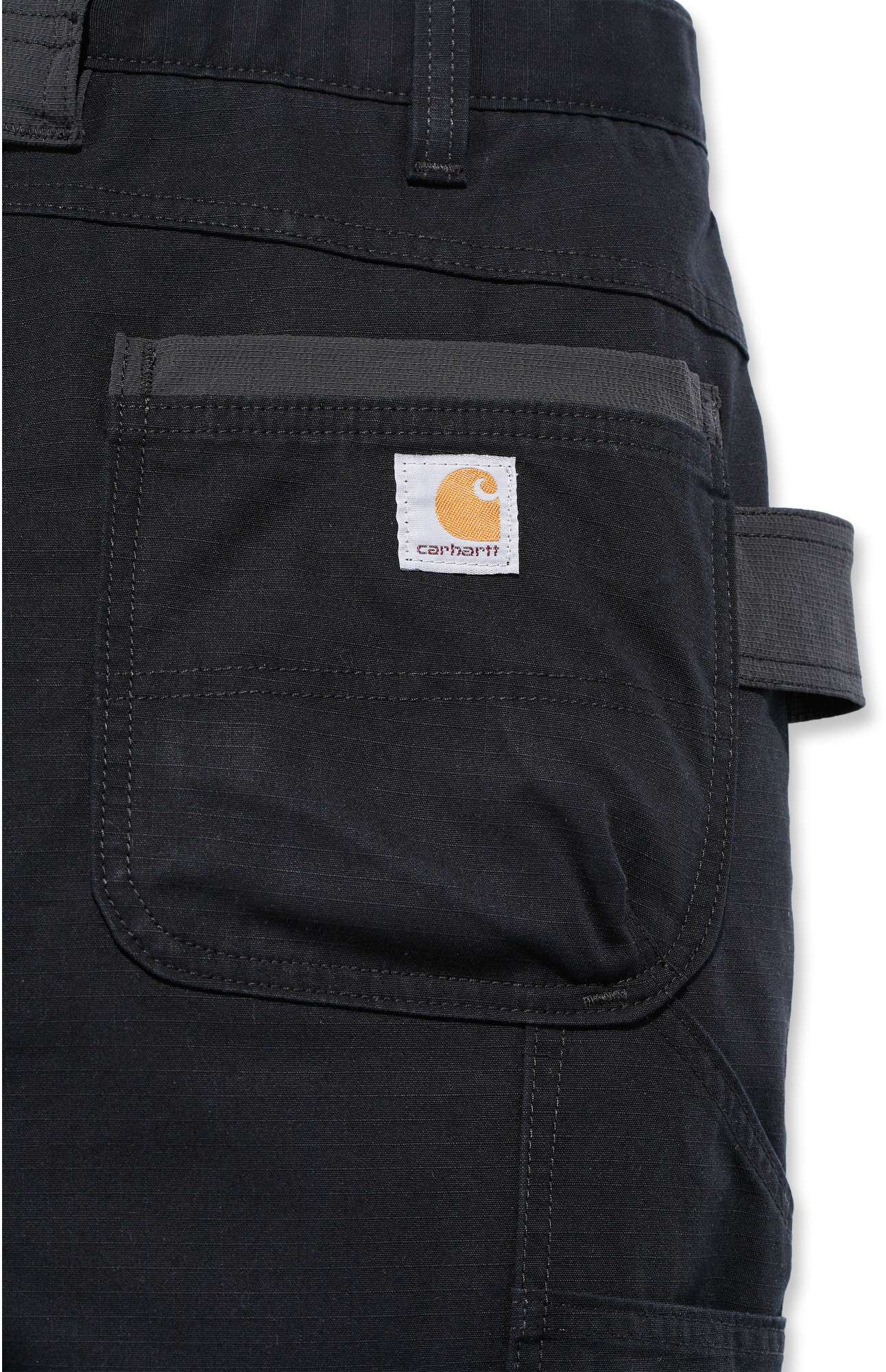 CarharttHerrenHoseSteelDoubleFrontPantBlack