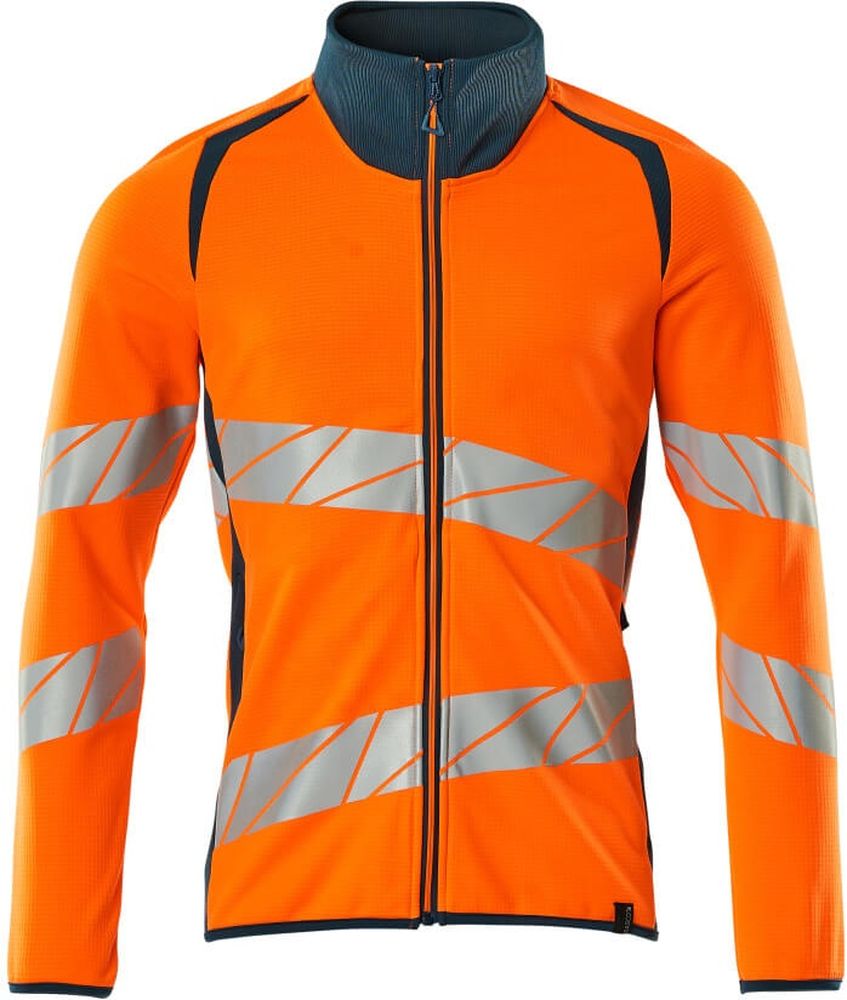 MascotSweatshirtmitReiverschlussAccelerateSafe19184-781Hi-visOrangeDunkelpetroleum-XXL