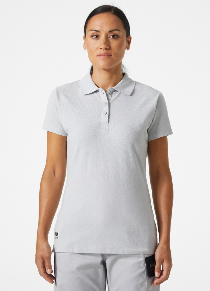 HellyHansenDamenClassicPoloShirtGreyFog-XS