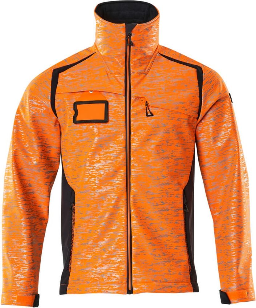 MascotSoftshellJackeAccelerateSafe19202-291Hi-visOrangeSchwarzblau-XXL