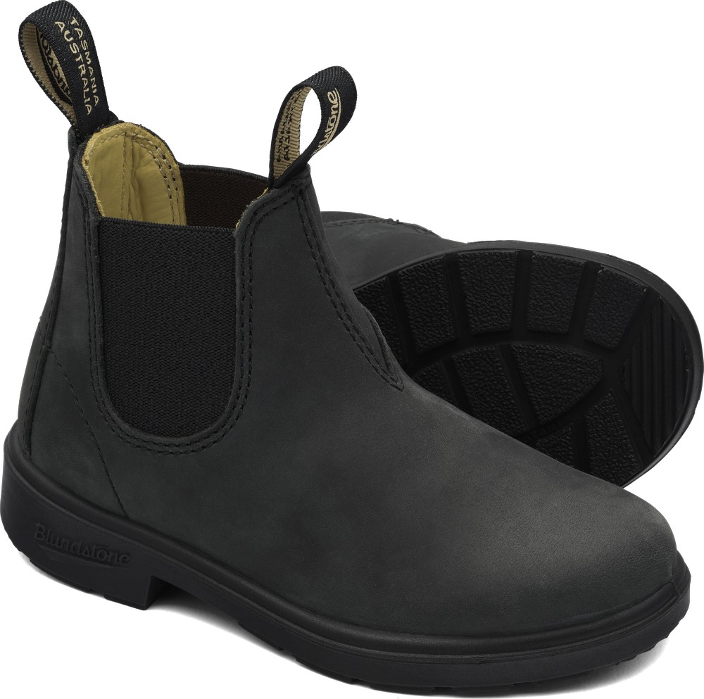 BlundstoneKinderStiefelBoots1325NubuckKidsRusticBlack
