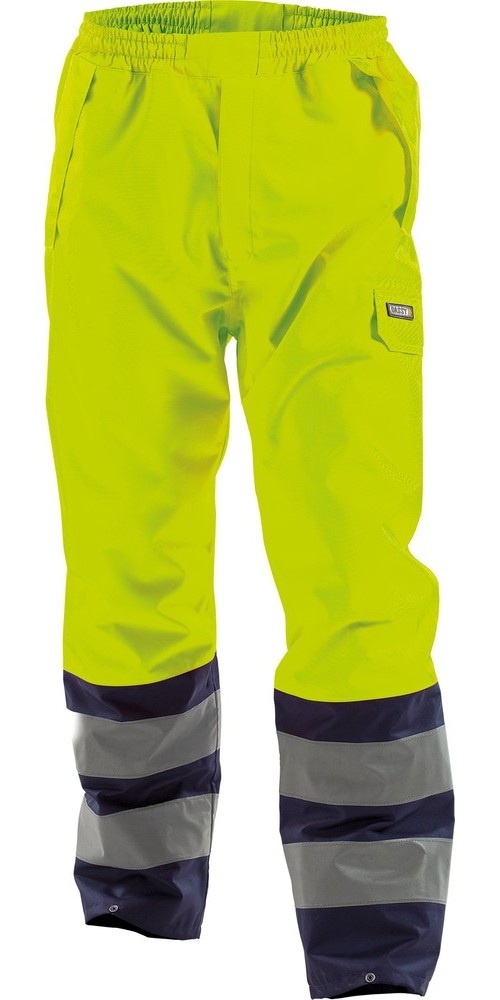 DassyWarnschutz-RegenhoseSolaPES70NeongelbDunkelblau