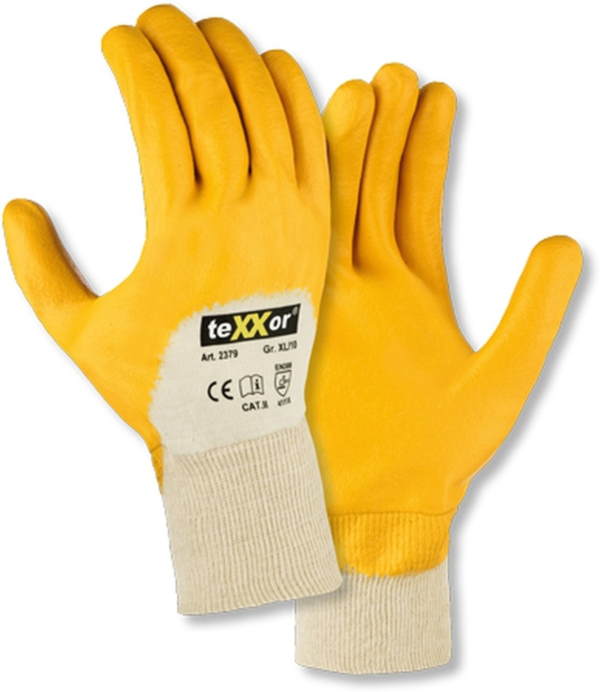 teXXorToplineNitril-HandschuheStrickbund12Paar2379