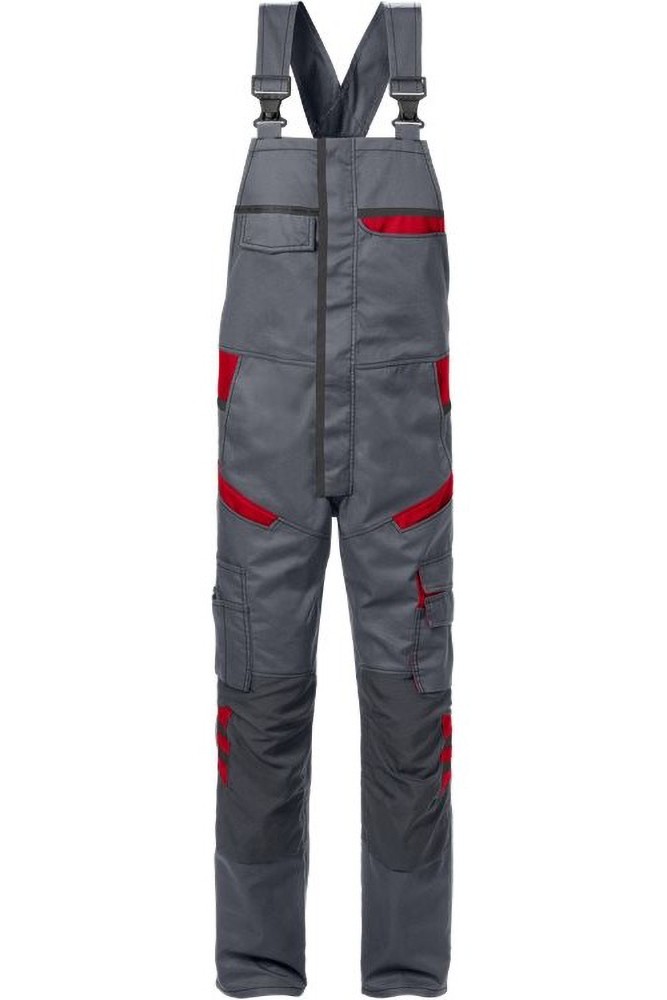 FristadsLatzhose1555STFPGrauRot-C44