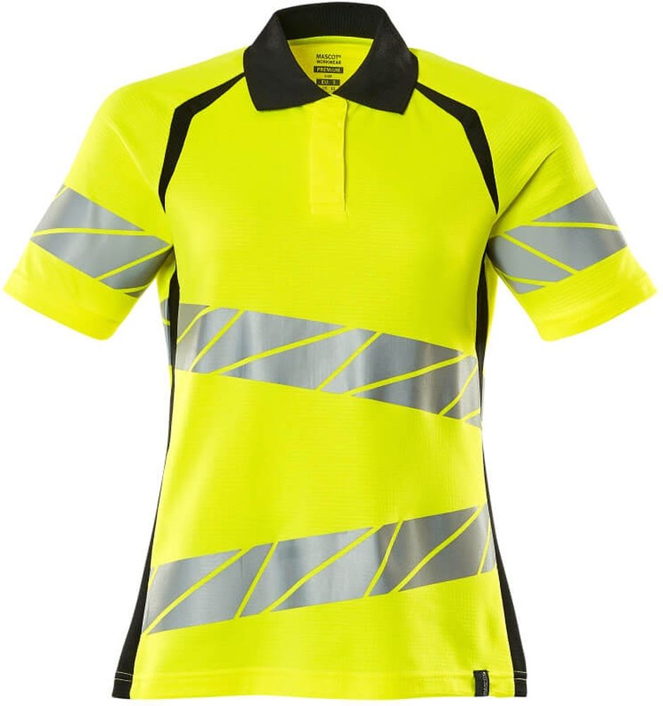 MascotDamenPolo-ShirtAccelerateSafe19093-771Hi-visGelbSchwarz-XXL