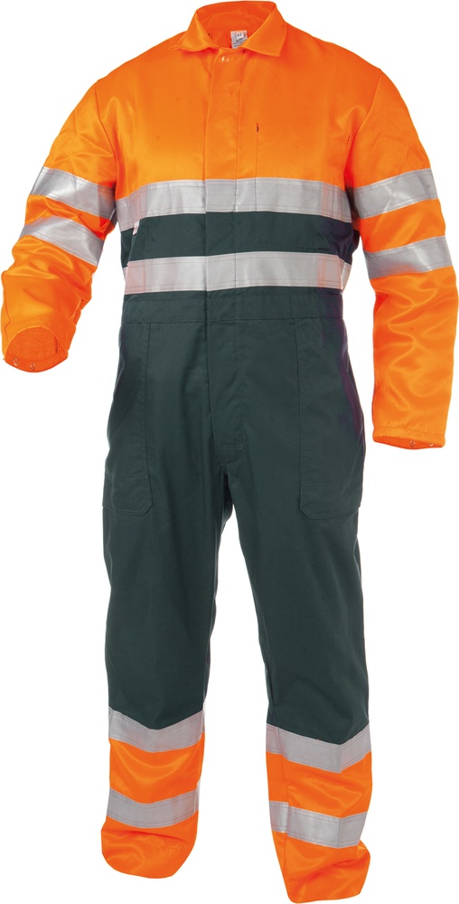 BasicLineWarnschutzoverallLimogesGrnNeonorange-XS