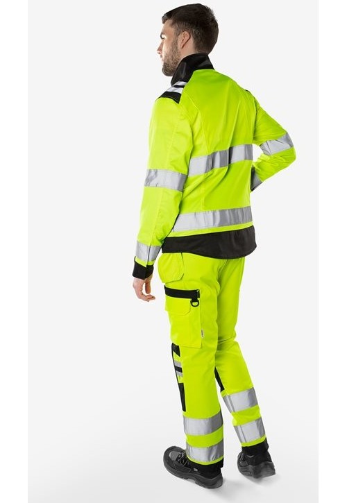 FristadsHighVisGreenJackeKl34067GPLUWarnschutz-GelbMarine