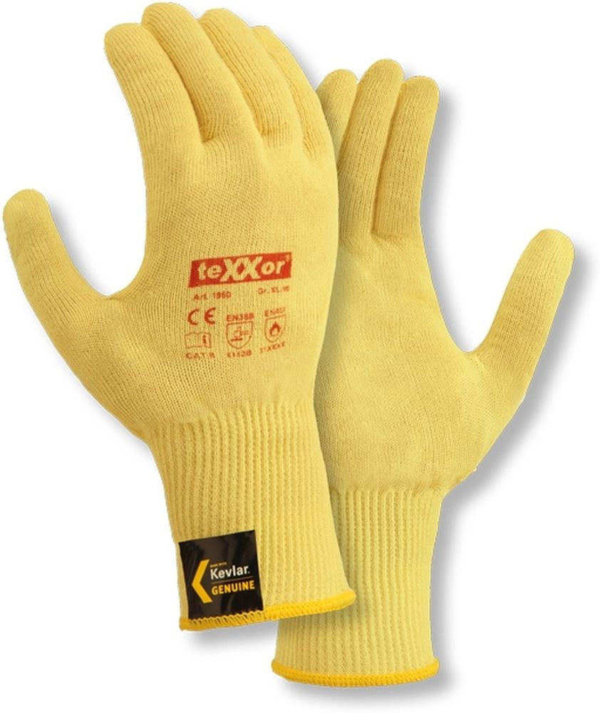 teXXorFeinstrick-HandschuheAramid12Stck1960Goldgelb-7