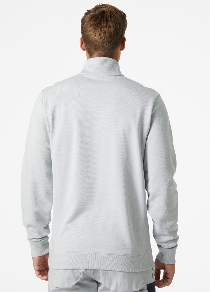 HellyHansenClassicHalfZipSweatshirtGreyFog-XS