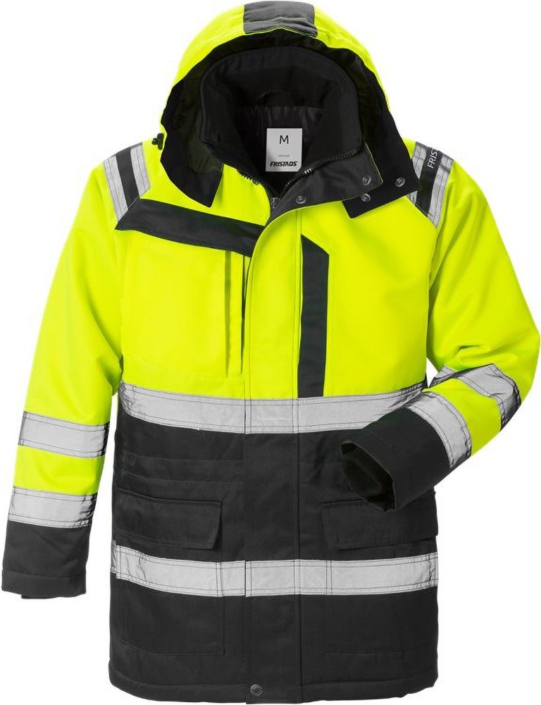 FristadsWarnschutz-JackeHighVisWinterparkaKl34042PPWarnschutz-GelbSchwarz-XS