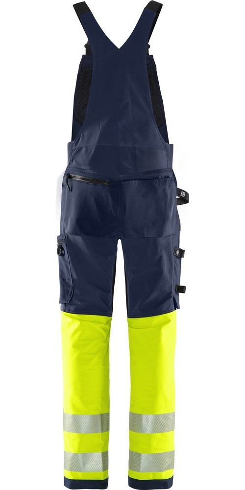 FristadsHighVisGreenStretchLatzhoseKl11032GSTPWarnschutz-GelbMarine-C44