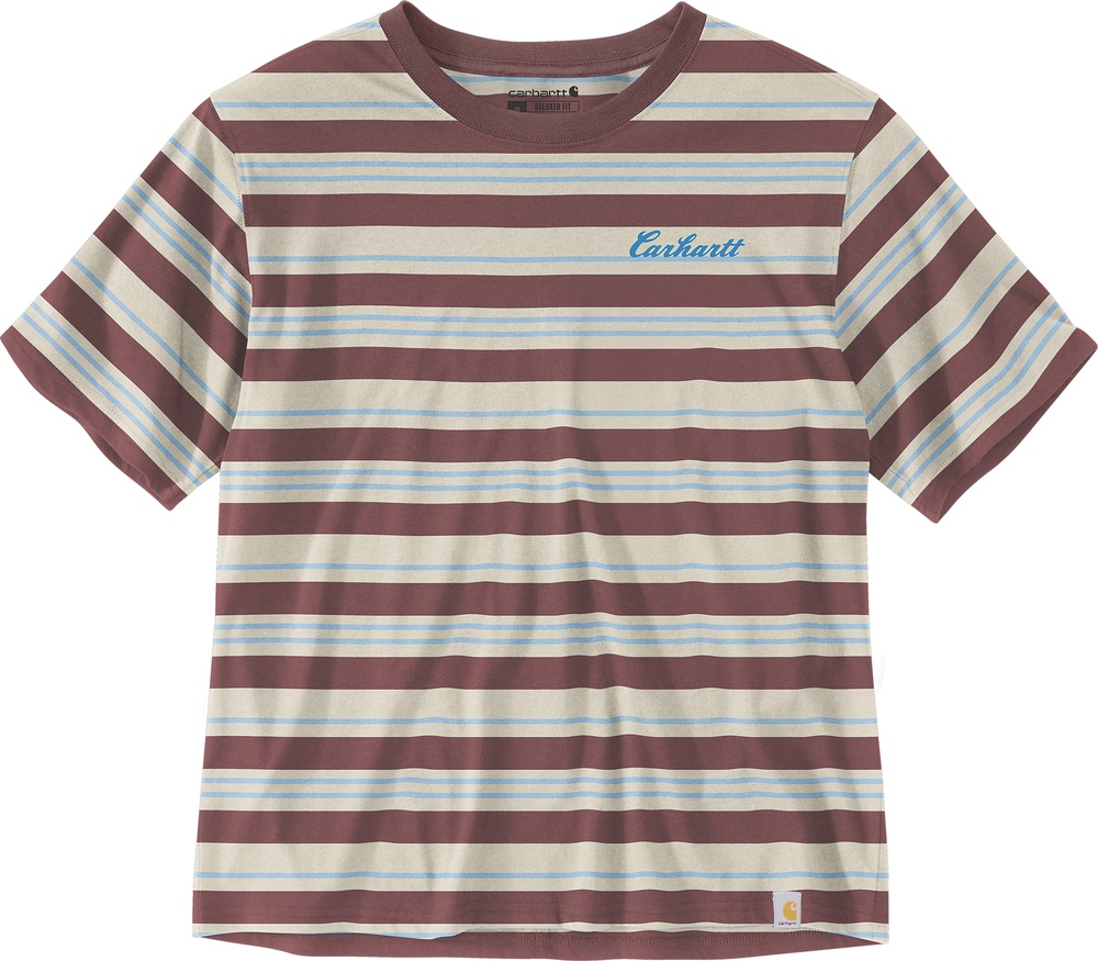 CarharttDamenFiberSeriesStripedSST-Shirt106908BarnwoodStripe-L