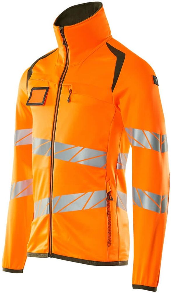 MascotFleecepullovermitReiverschlussAccelerateSafe19103-315Hi-visOrangeMoosgrn-XXL