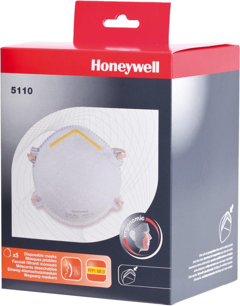 HoneywellMundschutzEinwegmaskP1-BlisterverpackungPSS1030341HoneywellPremium5110PSS
