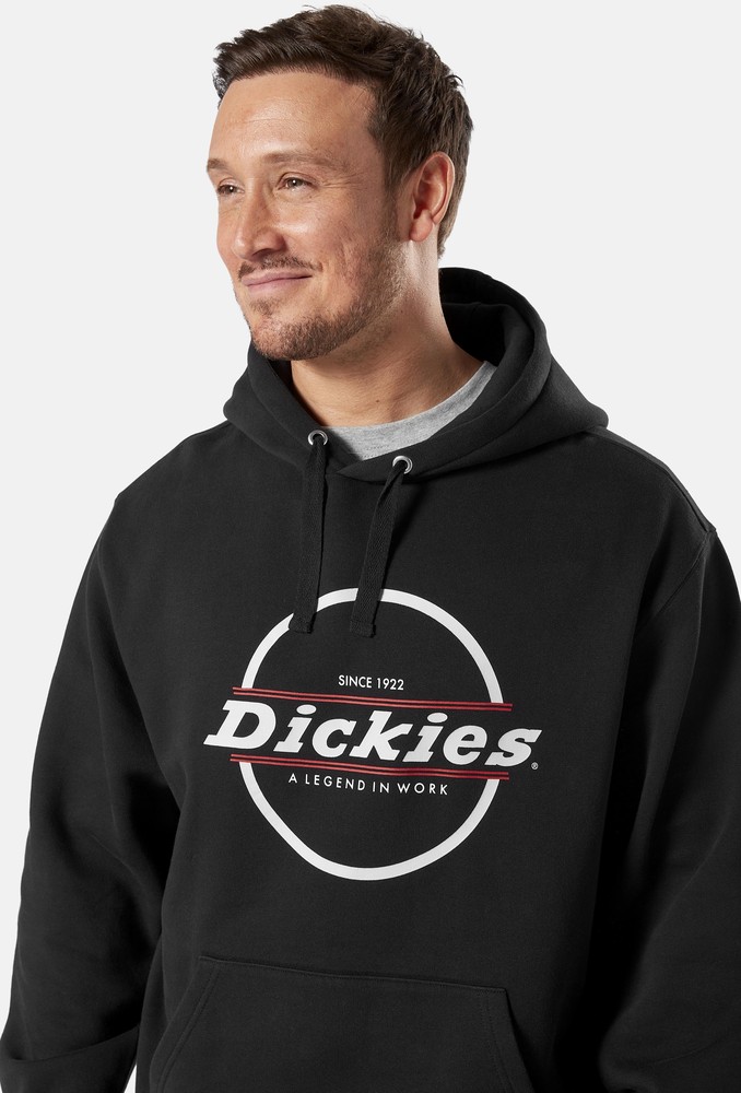 DickiesHerrenSweatshirtTowsonGraphHoodBlack