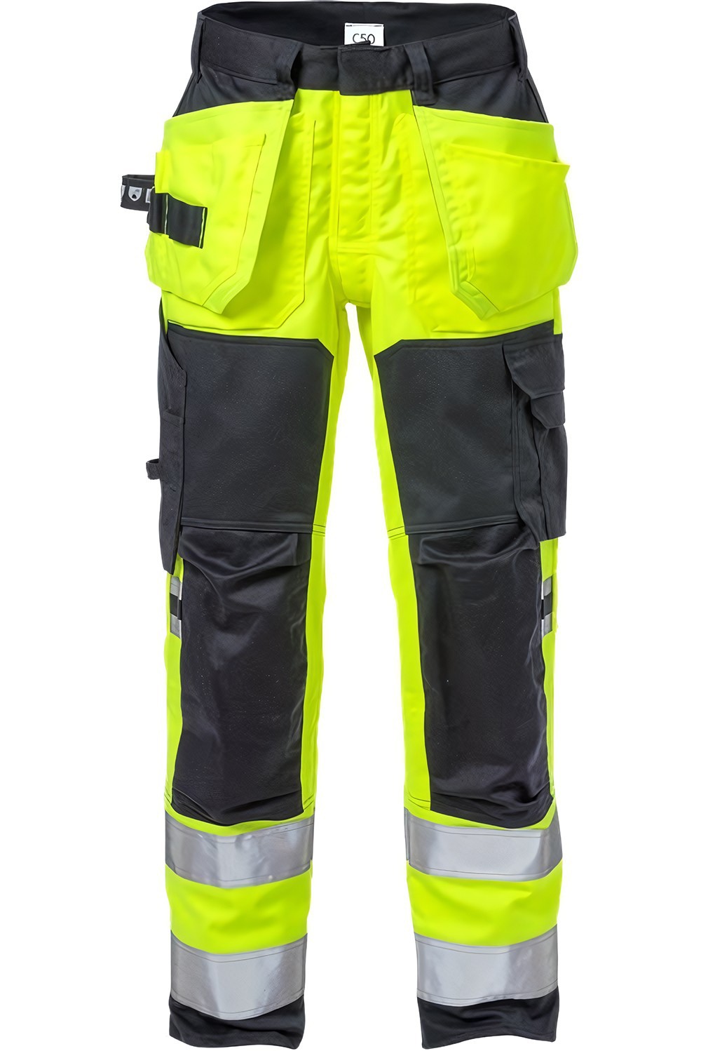 FristadsFlamestatHighVisStretch-HandwerkerhoseKl22167ATHFWarnschutz-GelbMarine