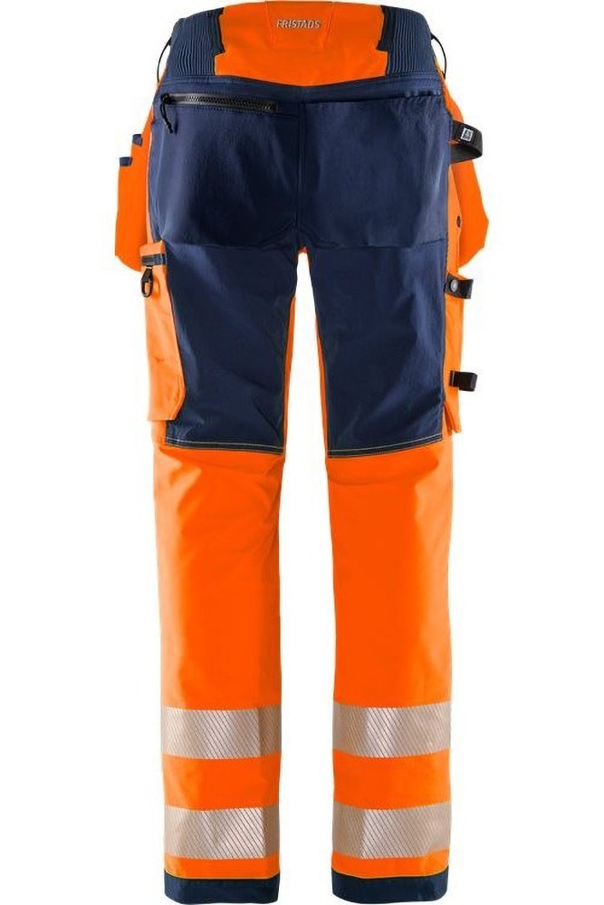 FristadsHighVisGreenHandwerkerStretchhoseKl22644GSTPWarnschutz-OrangeMarine-C44