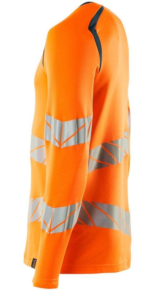 MascotT-ShirtLangarmAccelerateSafe19081-771Hi-visOrangeDunkelpetroleum-XXL