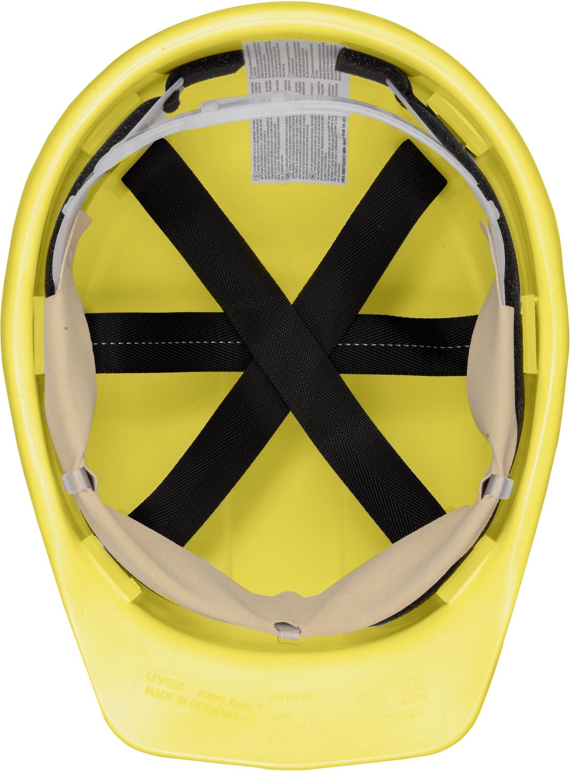 UvexSchutzhelmSuperBoss9750120GelbMitLftungen97500