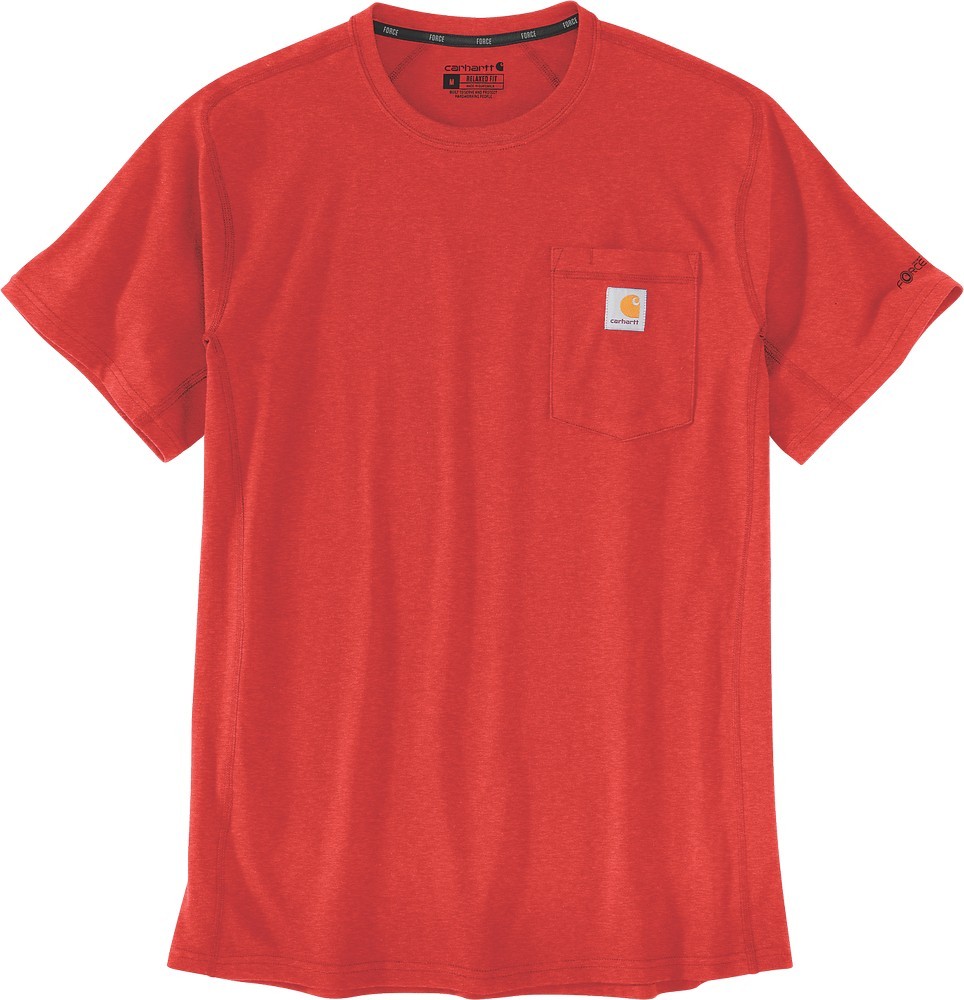 CarharttForceFlexPocketT-ShirtsSSRedBarnHeather