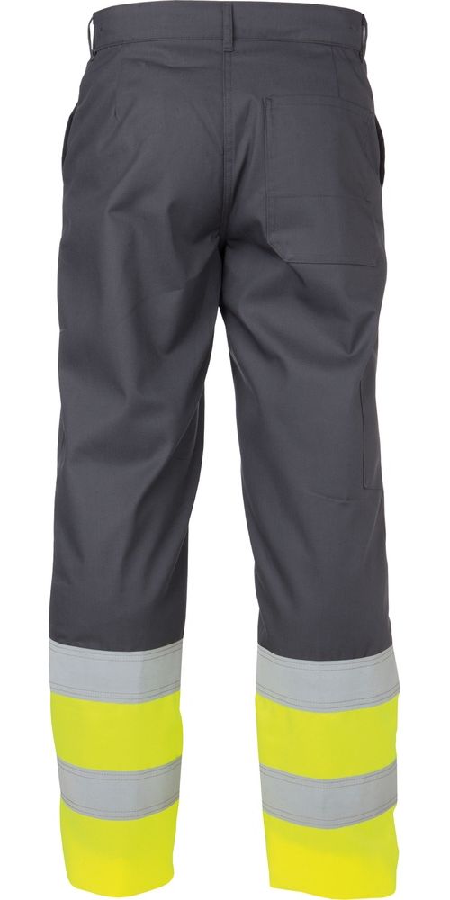 BasicLineWarnschutzbundhoseCoronaZementgrauNeongelb-44