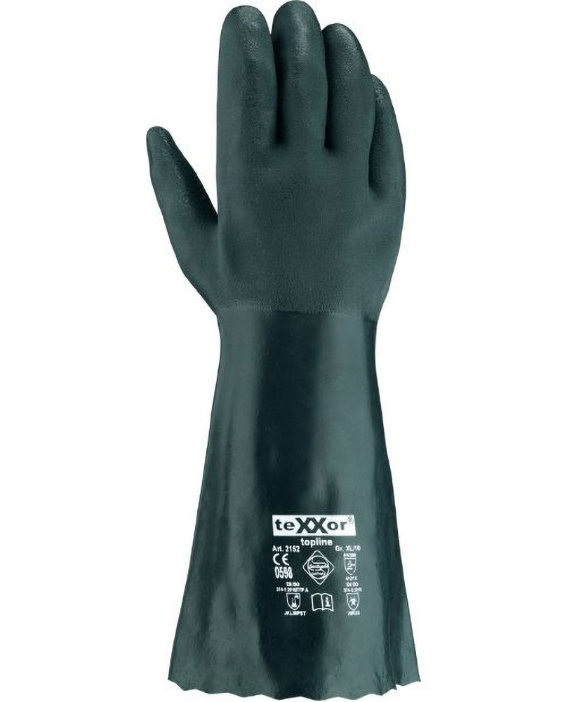 teXXorToplineChemikalienschutz-HandschuhePvcGrn12Paar2152