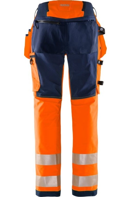 FristadsHighVisGreenHandwerkerStretchhoseDamenKl22664GSTPWarnschutz-OrangeMarine