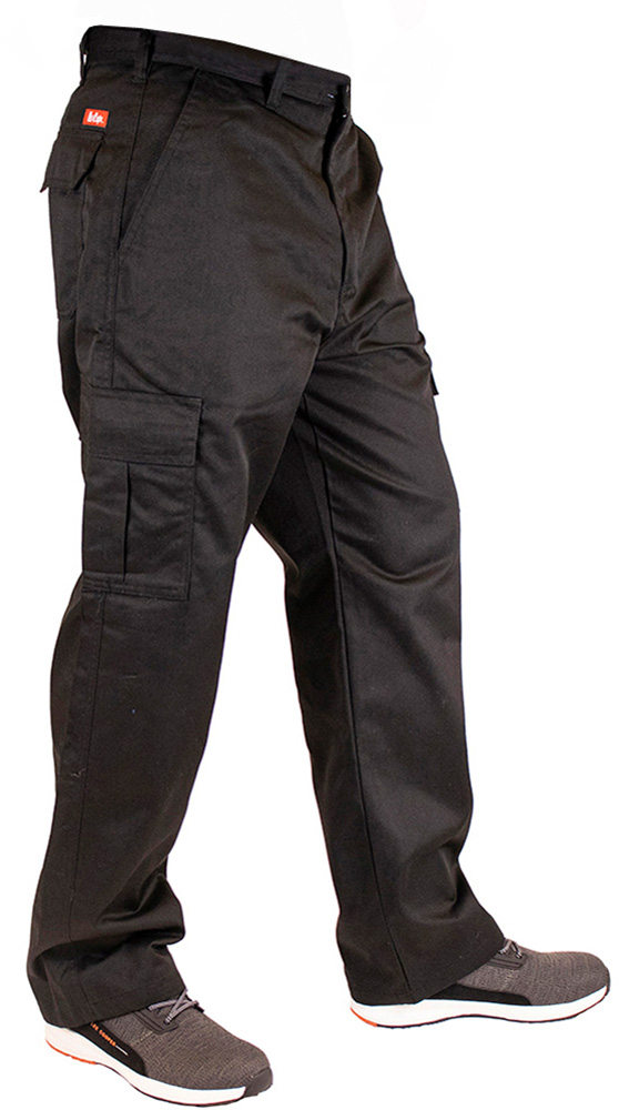 LeeCooperHoseLCPNT205MensWorkwearCargoTrouserBlack-W40-L31