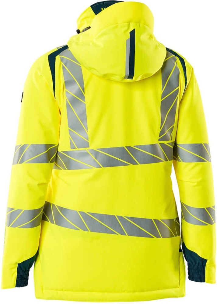 MascotDamenWinterjackeAccelerateSafe19045-449Hi-visGelbDunkelpetroleum-XXL