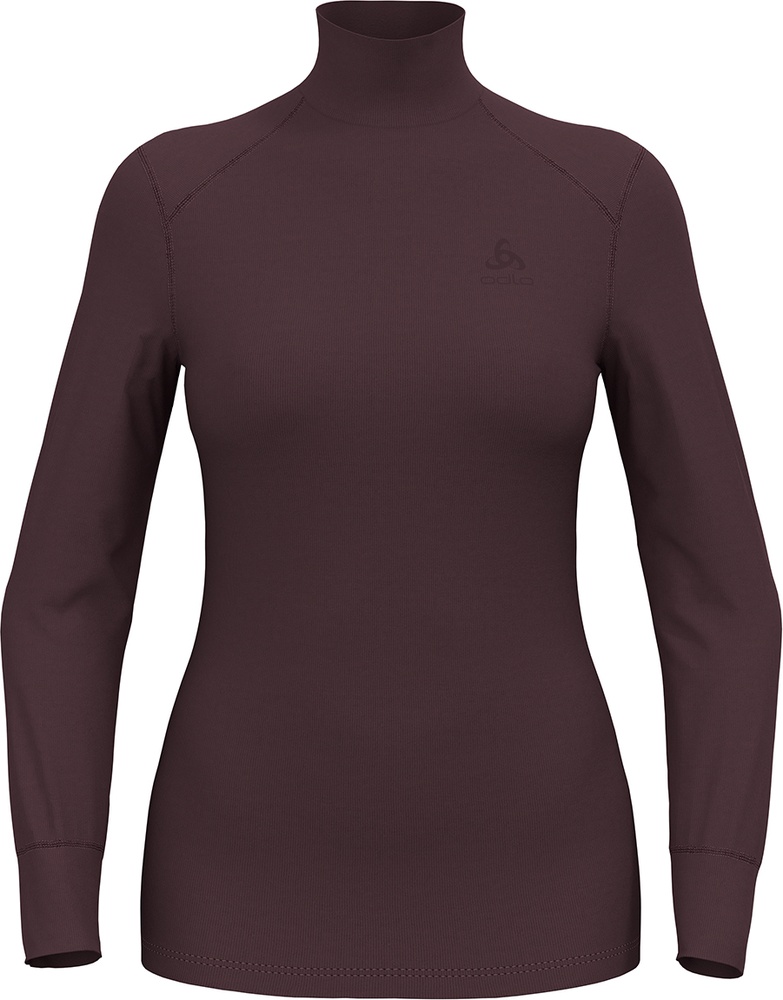 OdloDamenBlTopTurtleNeckLong-SleeveActiveWarmEco159091Fudge-L