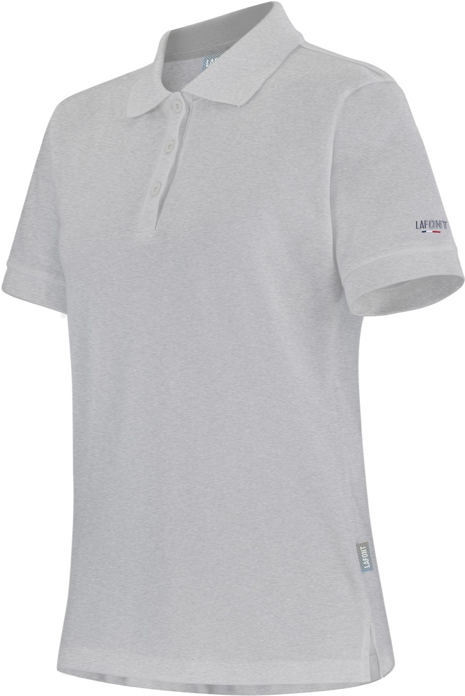 LafontPoloshirtBergamot9BRGFleckedGrey-XXL