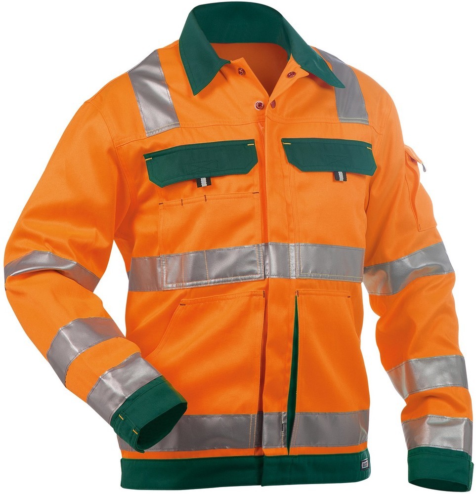 DassyWarnschutzArbeitsjackeDusseldorfPESCO74NeonorangeFlaschengrn-4XL