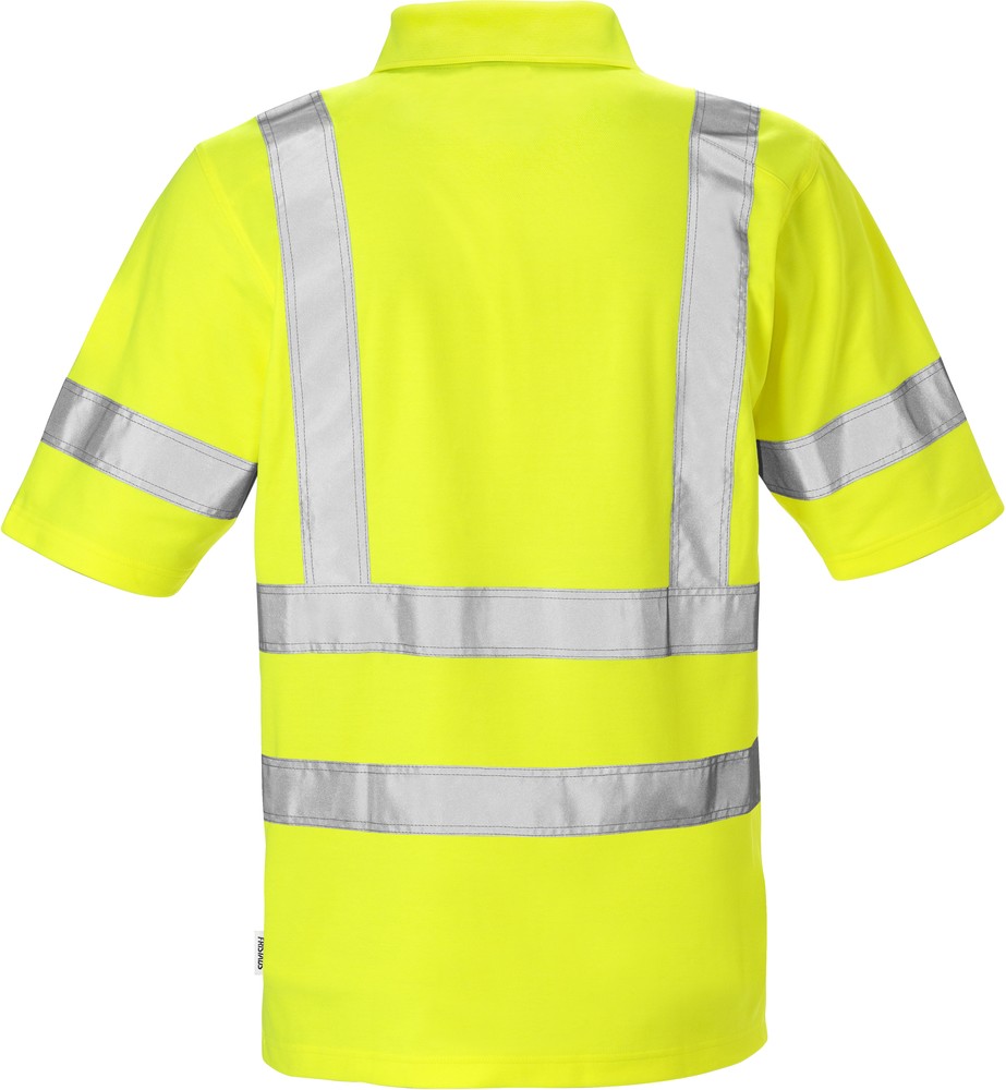 FristadsHighVisPoloshirt7025Kl3PHVWarnschutz-Gelb-5XL