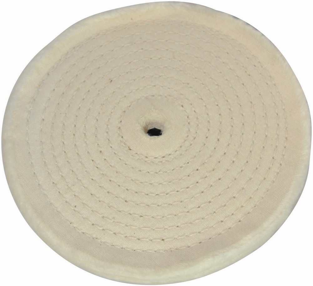 SilverlineSchleifzubehrSpiralfrmigabgesteppteBaumwoll-Polierscheibe150mm