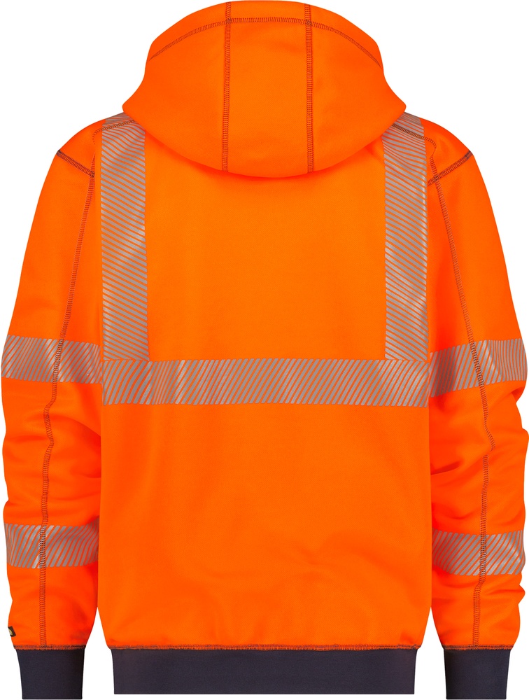 DassyWarnschutzKapuzensweatshirtEvansPESCO84NeonorangeDunkelblau-3XL